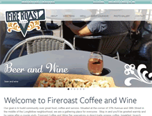 Tablet Screenshot of fireroastcafe.com